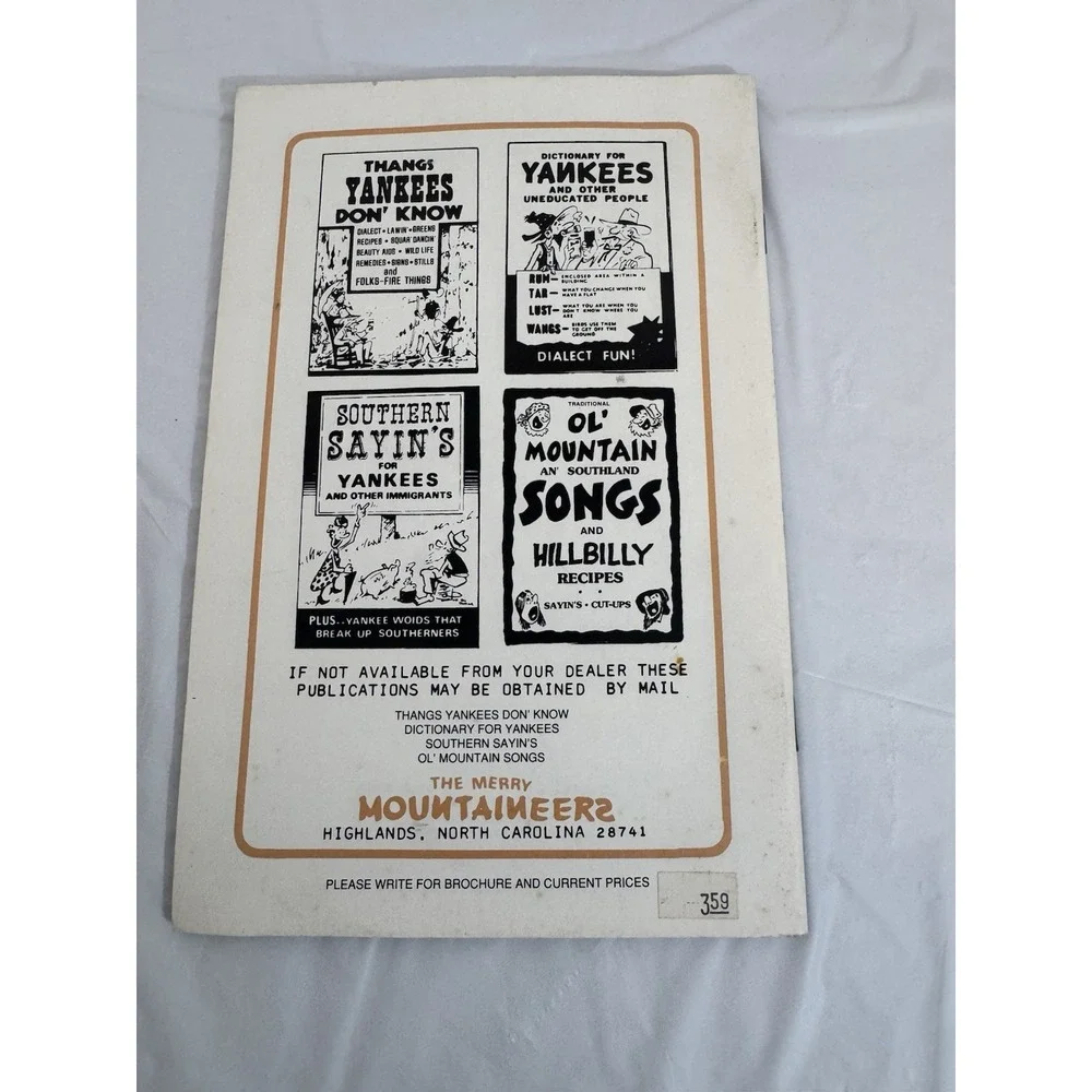 Cookin' Yankees Ain't Et Cookbook Ol' Plantation and Mountain Recipes Dwyer 1980